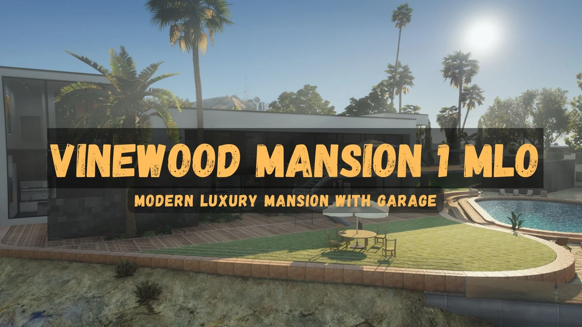 Vinewood Mansion 1 MLO FiveM – Luxury Mansion with Garage